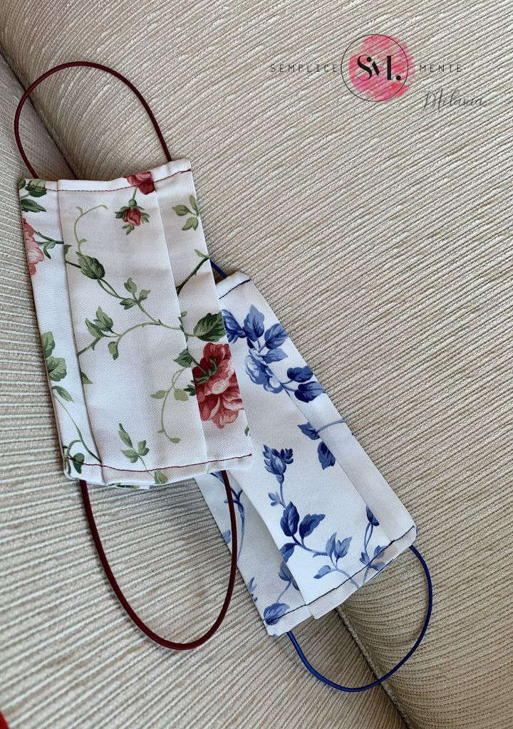 Mascherina lavabile cotone "flowers" - Bomboniere Shopping Bag