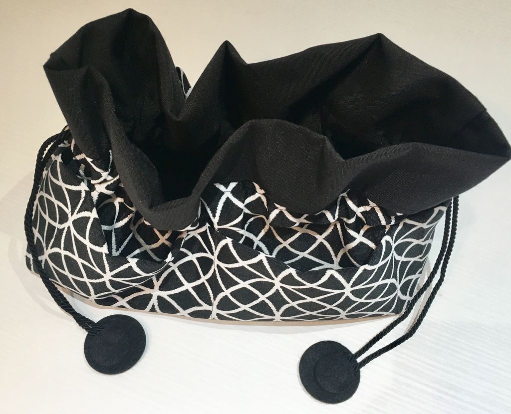 Portatutto nero mosaico - Portatutto rosa celeste