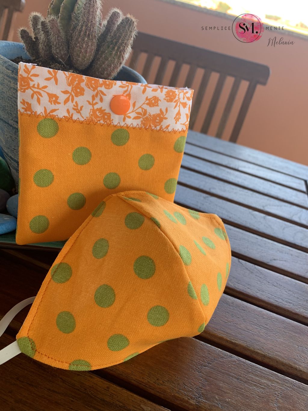 Mascherina lavabile cotone "orange" - Bomboniere Shopping Bag