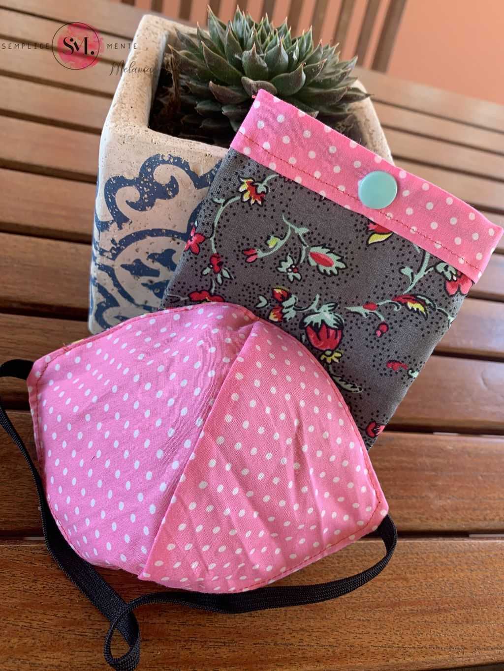 Mascherina lavabile cotone "Pink Lady" - Bomboniere Shopping Bag